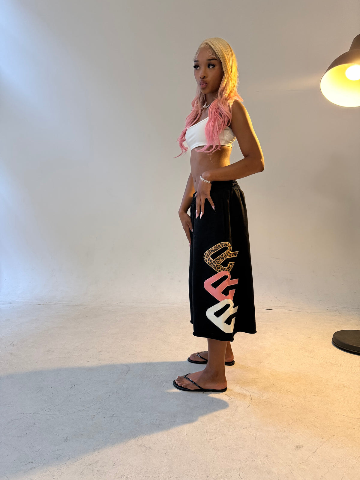 Black Triad 3/4 Shorts