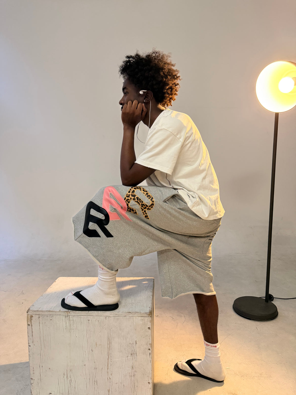 Gray Triad 3/4 Shorts