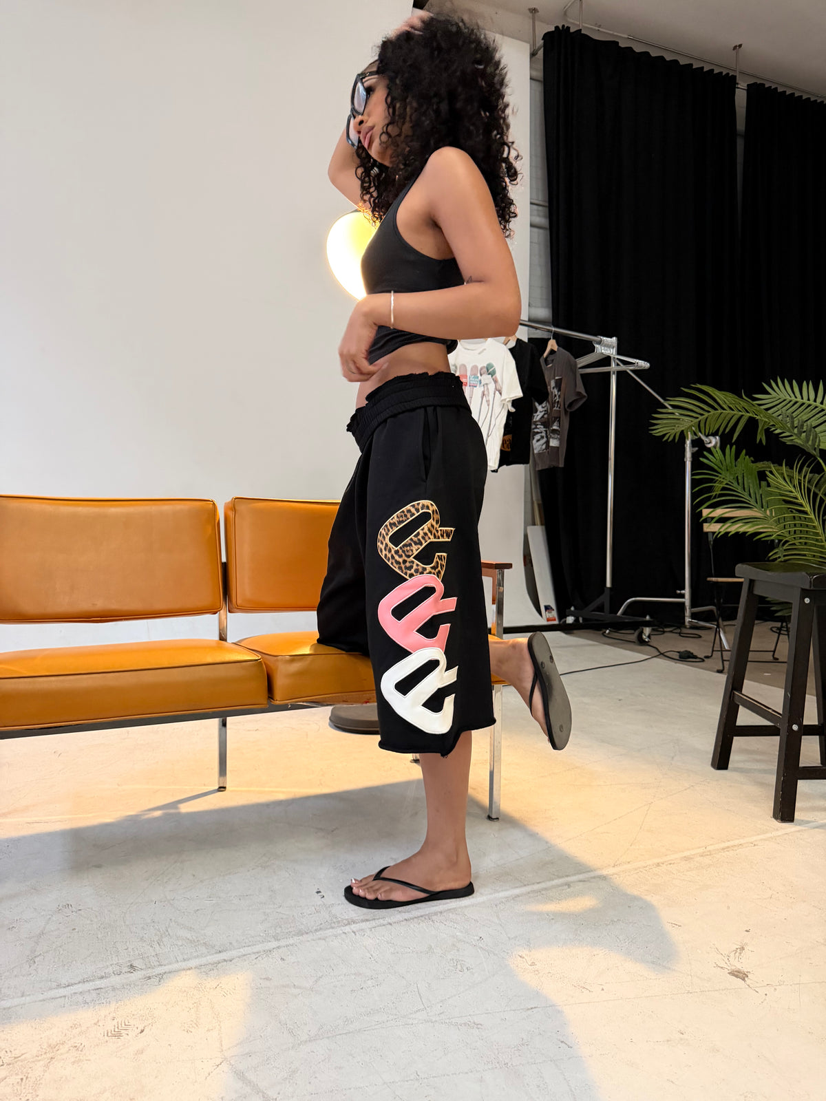 Black Triad 3/4 Shorts
