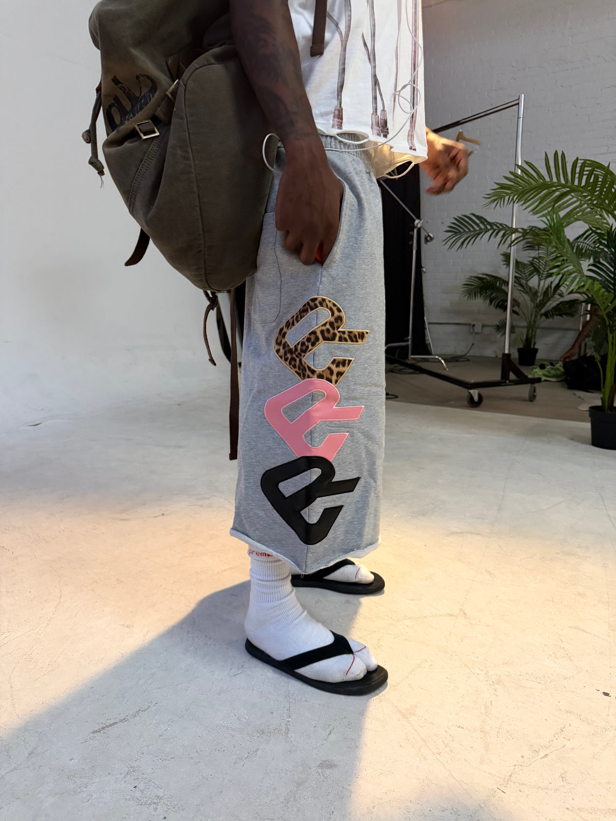 Gray Triad 3/4 Shorts