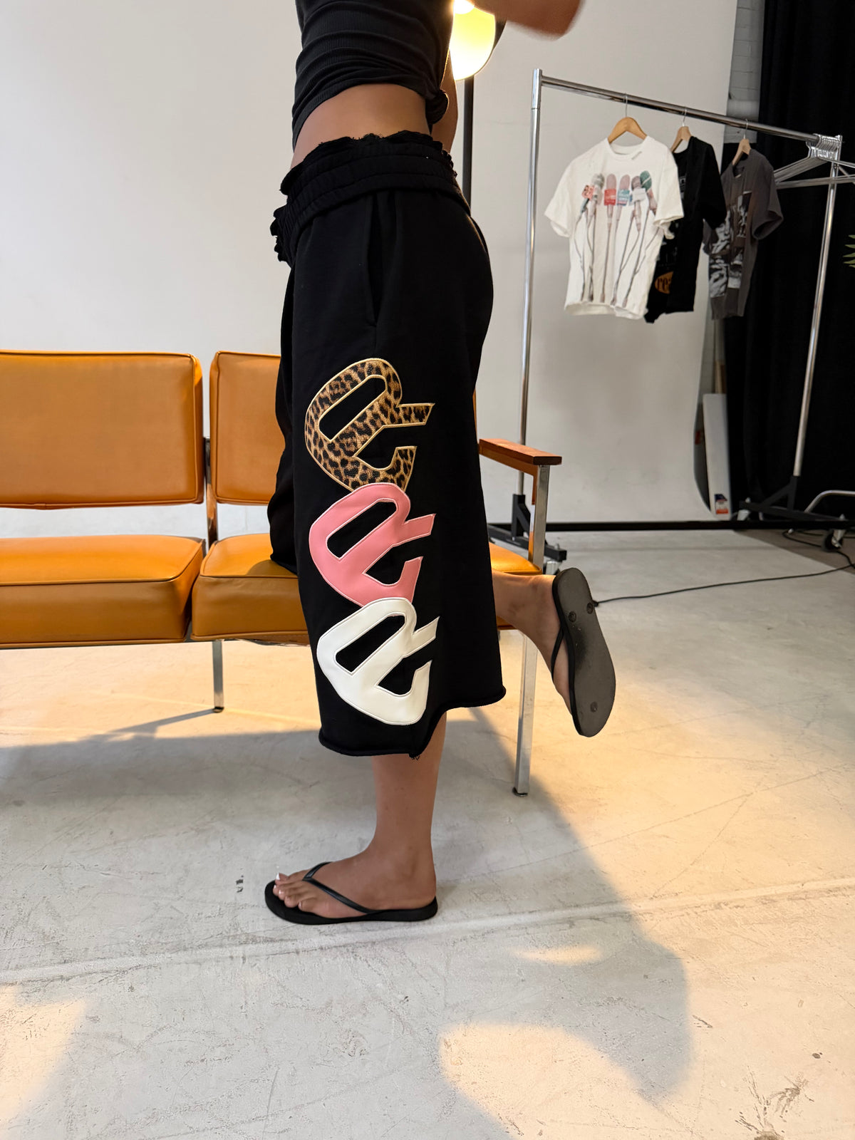 Black Triad 3/4 Shorts