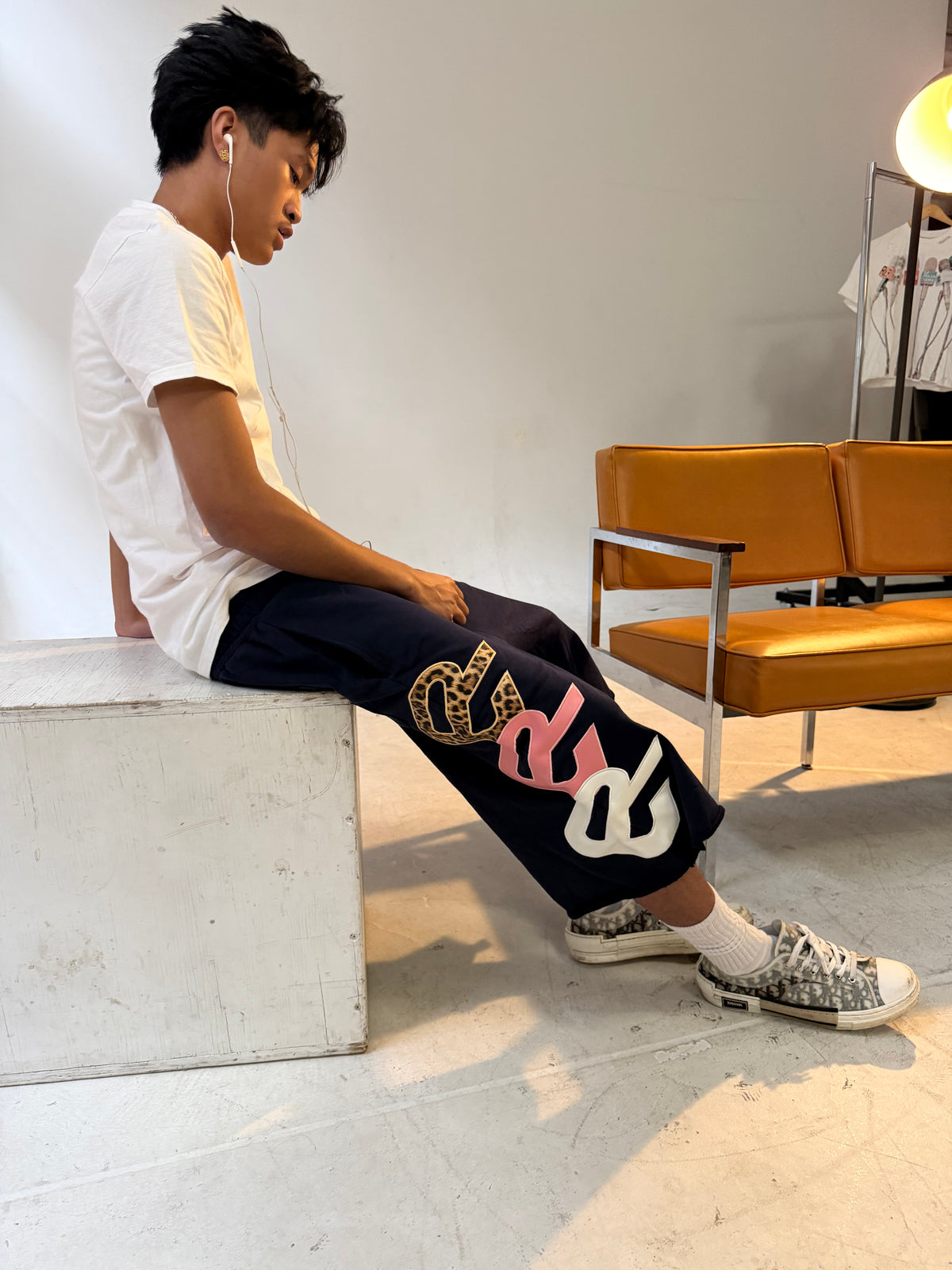 Navy Triad 3/4 Shorts