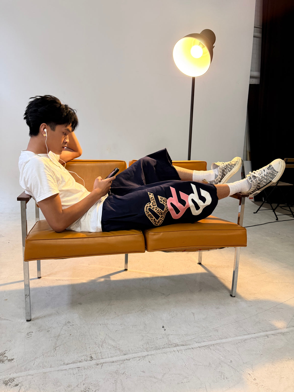 Navy Triad 3/4 Shorts