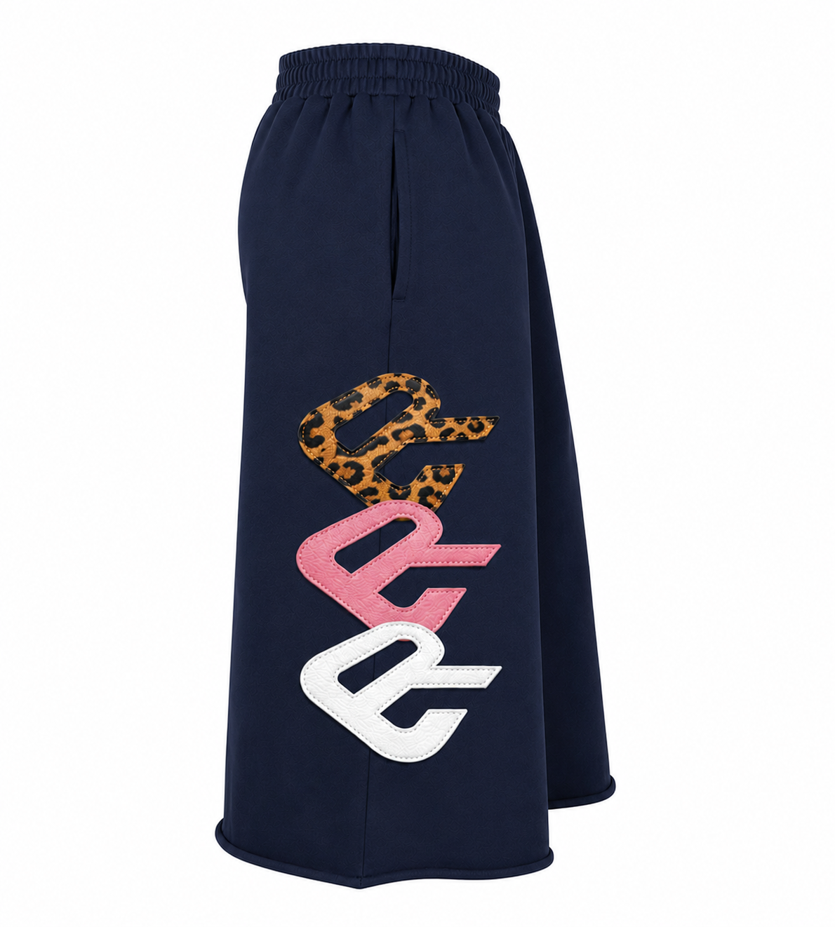 Navy Triad 3/4 Shorts