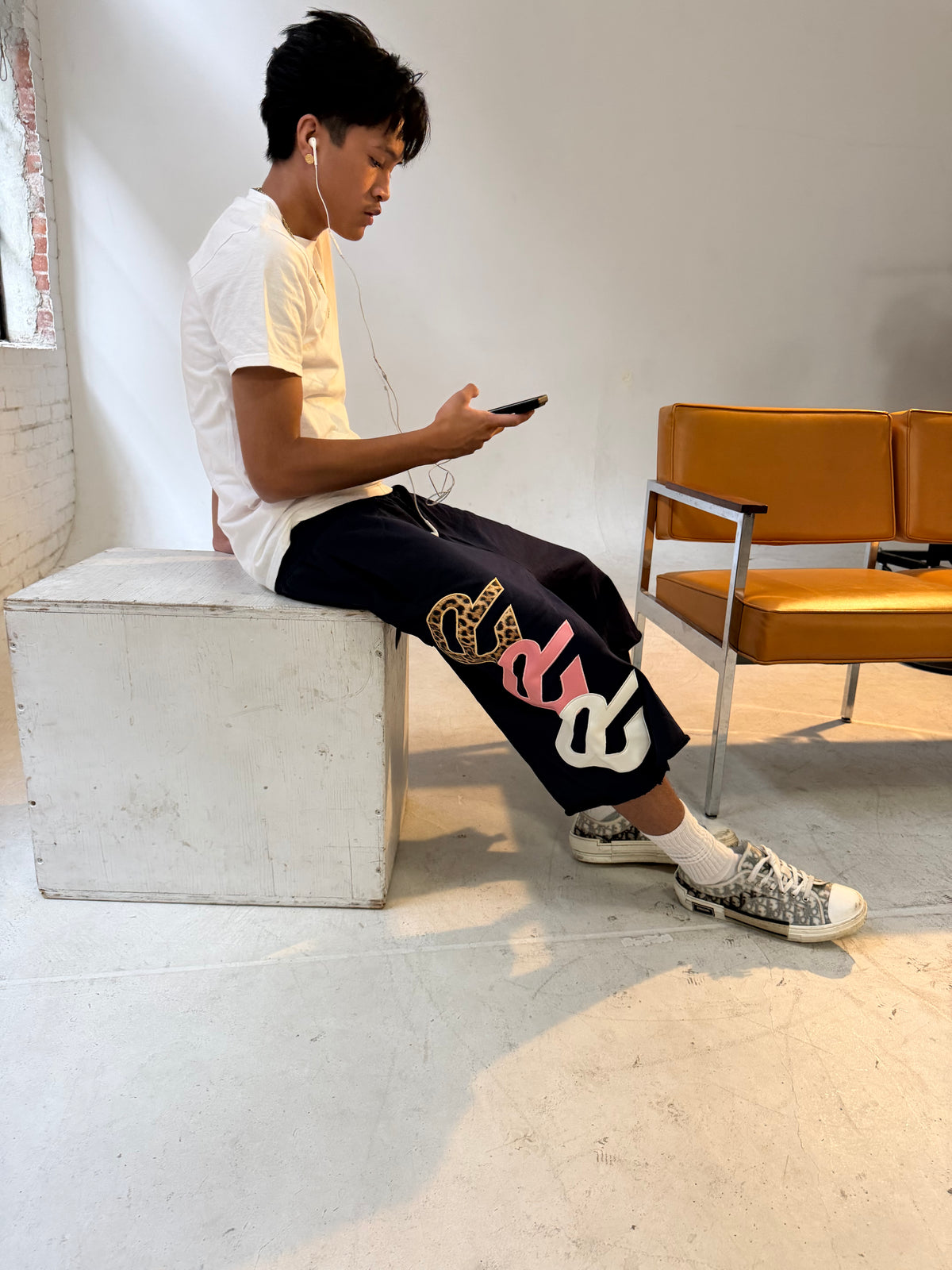 Navy Triad 3/4 Shorts