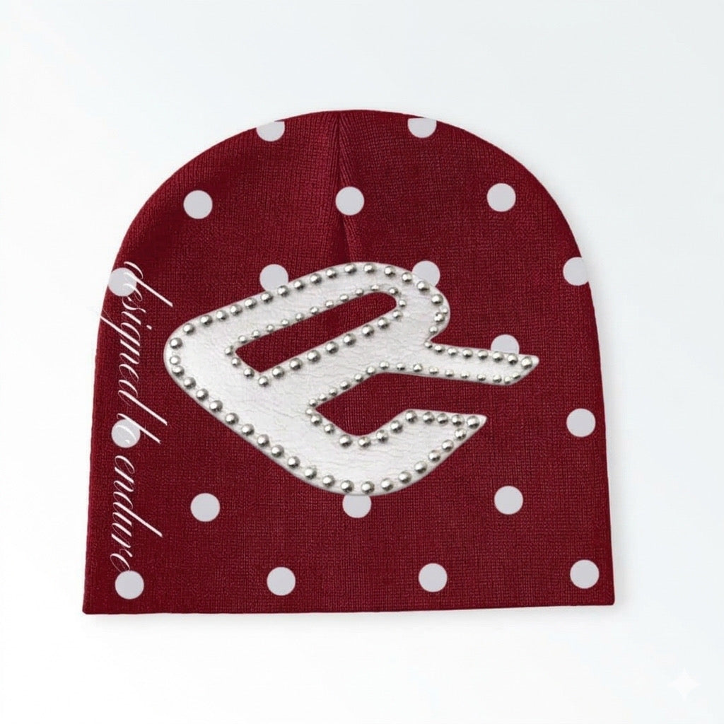 Ruby Polka Dot Beanie