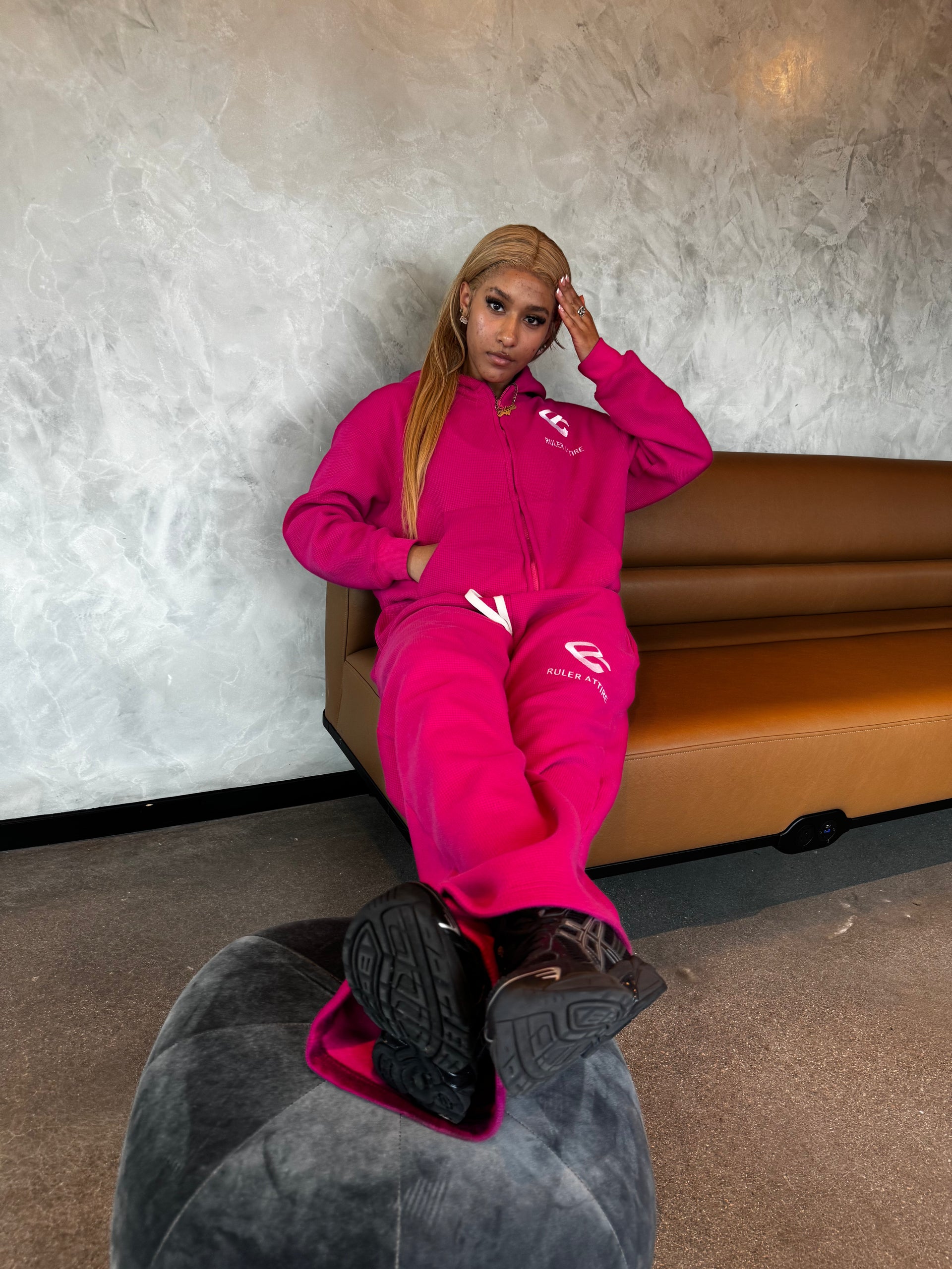 Blush Thermal Sweats