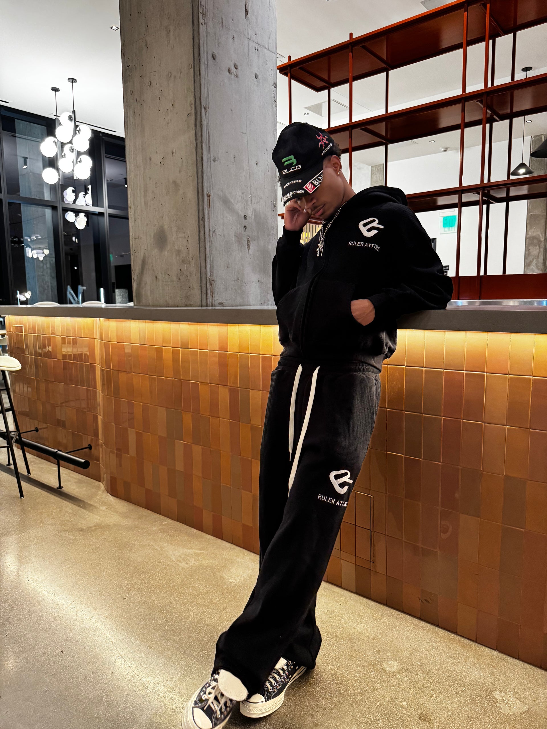 Noir Thermal Sweats