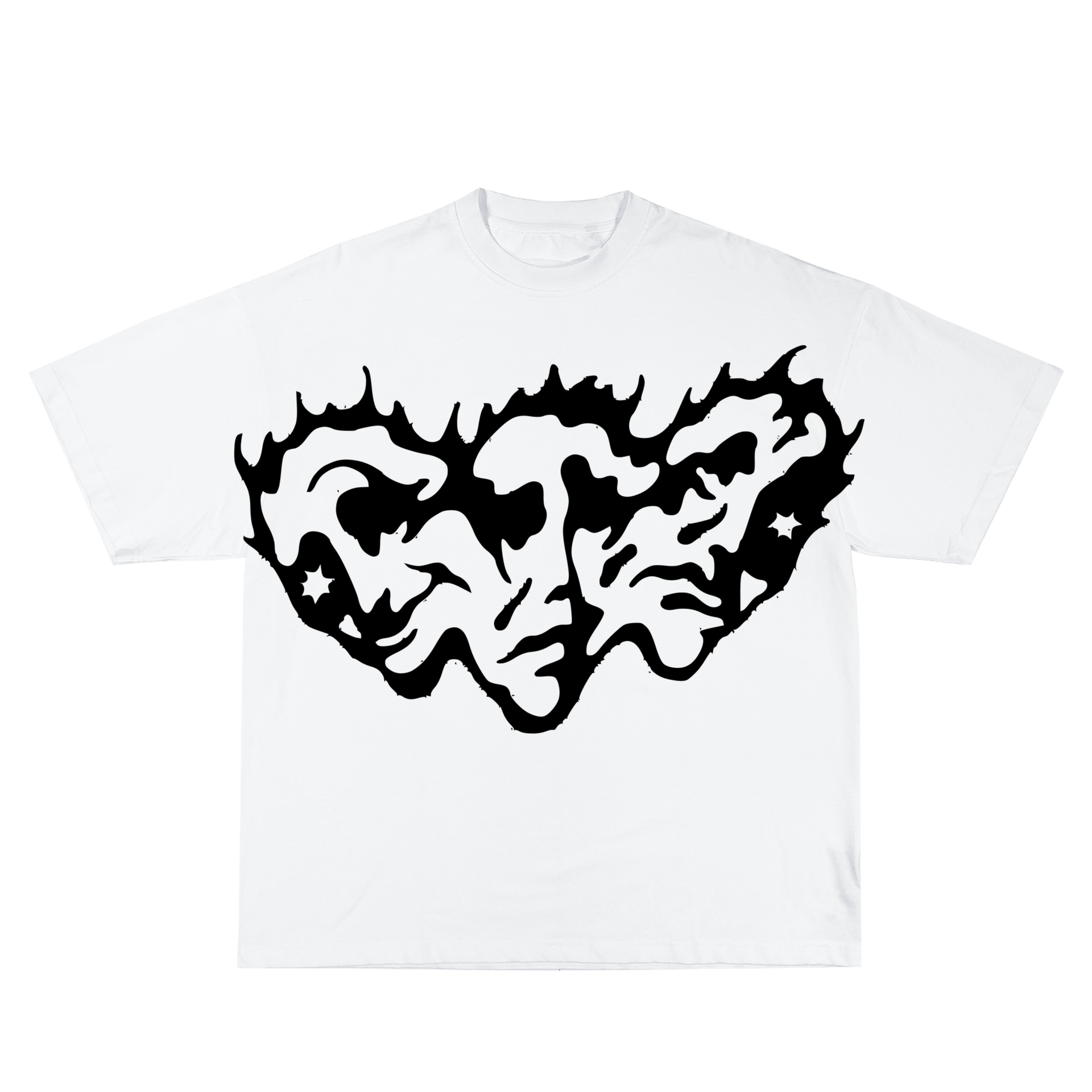 White 3 Face Tee (pre-made)